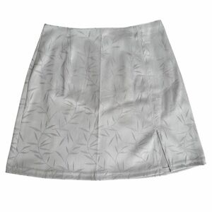 true vintage 1990s patty u.s.a. satin skirt with mini slit